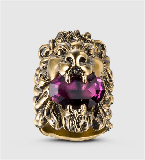 gucci lion head ring fake|gucci lion mane ring.